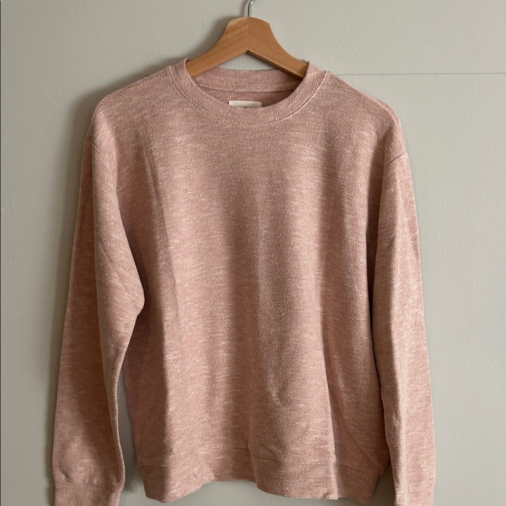 Lou & Grey antique red/ red pink. Crewneck top. NWT. Med.